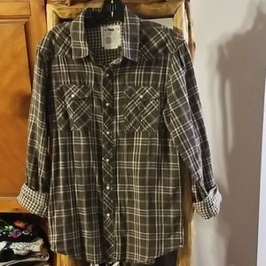 44MM men's putter plaid shirt